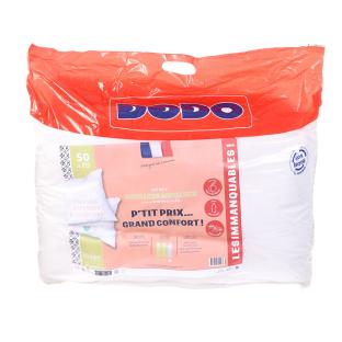 X2 Oreillers Blanc Dodo Grand confort 50x70 vue 0