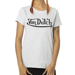 T-shirt Bleu Femme Von Dutch Slub vue 0