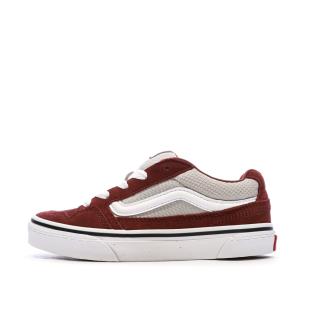 Baskets Bordeaux/Grise Garçon Vans Caldrone pas cher