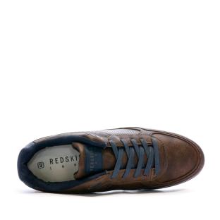 Baskets en Cuir Marron Homme Redskins Aurore vue 4
