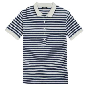 Women’s White/Navy TBS ADIALPOL Polo Shirt Photo of the Espace des Marques %store% store - view of %key%