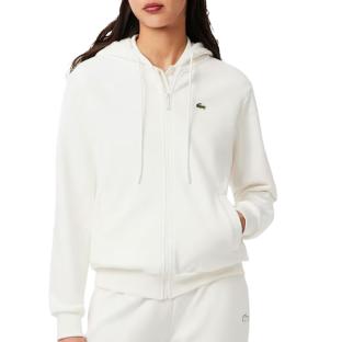 Sweat Blanc Femme LacosteSF5256 pas cher