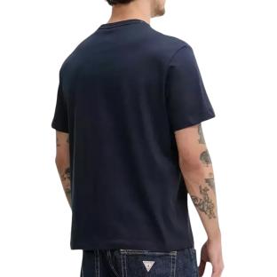 T-Shirt Marine Homme Guess M5RI74K8FQ4 vue 0