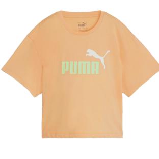 Crop top Orange/Vert Fille Puma 845346 pas cher