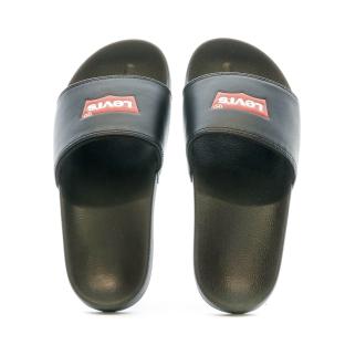 Claquettes Noires Femme Levis June vue 3