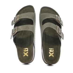 Sandales Kaki Femme Xti Cuir 142552 vue 3
