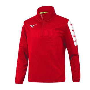 Sweat de Sport Rouge Homme Mizuno Sweat 1/2 Zip pas cher