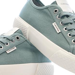 Baskets Bleu Femme Calvin Klein Jeans Low Lace vue 0