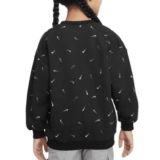 Sweat Noir Fille Nike Snack Pack vue 2