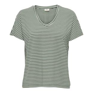 T-shirt Vert à rayures Femme JDY Issy vue 0