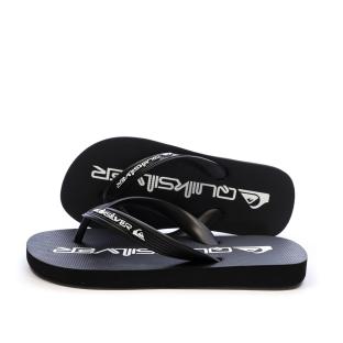 Tongs Noir/Blanc Garçon Quiksilver Java pas cher