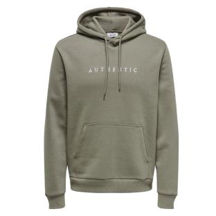 Sweat à Capuche Marron Homme Only & Sons Connor pas cher