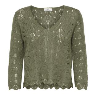 Pull Kaki Femme JDY Susi 3/4 vue 0