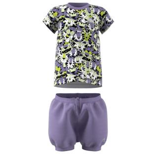 Adidas Frottee-Set für Mädchen in Schwarz/Lila Ansicht 0