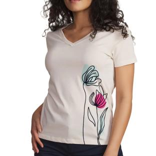 T-Shirt Blanc Femme TBS MELBATEE vue 0