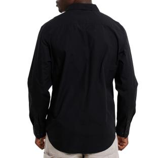 Chemise Noir Homme Calvin Klein Jeans Poplin Classic Sh vue 2