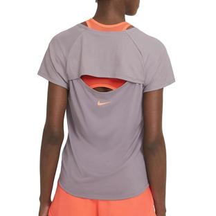 T-shirt Mauve Femme Nike Clash Miler vue 2