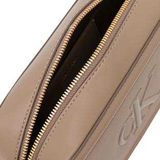Sac à bandoulière Taupe Femme Calvin Klein Jeans Bold Ck Camera vue 0