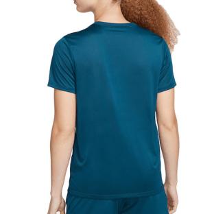 T-shirt de Running Bleu Canard Femme Nike Dri-Fit vue 2