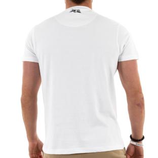 T-shirt Blanc Homme Von Dutch Cat vue 2