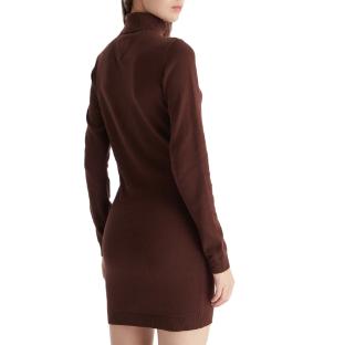 Robe Pull Marron Femme Tommy Hilfiger Tjw Ess Turtleneck vue 0