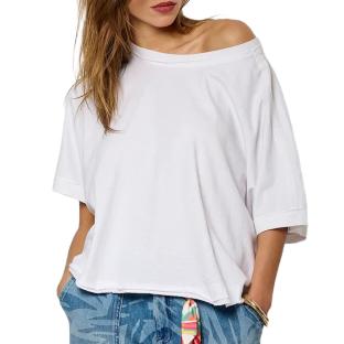 T-shirt Blanc Femme Kaporal Vison vue 0