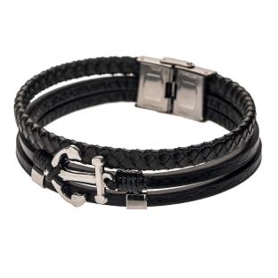 Bracelet Noir Geographical Norway 315130 pas cher