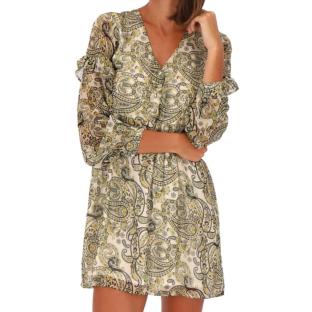 Robe Jaune Paisley Femme Les Tropéziennes Liche pas cher