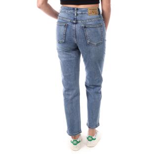 Jean Mom Bleu Femme Monday Premium Bleach vue 2