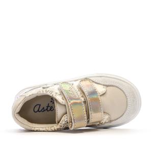 Baskets Blanc/Léopard Fille Aster 932462 vue 4