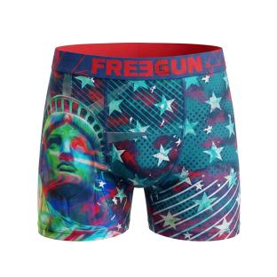 Boxer Bleu/Rouge Garçon Freegun Statue Liberté vue 0