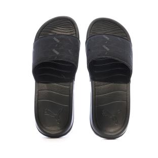 Claquettes Noire Homme Puma Popcat 20 vue 3