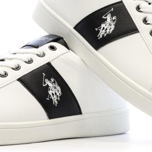 Baskets Blanches/Noires Homme US Polo ASSN High-top vue 0
