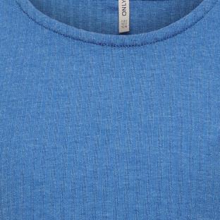 T-shirt Bleu Fille Only Kids Ognella vue 3