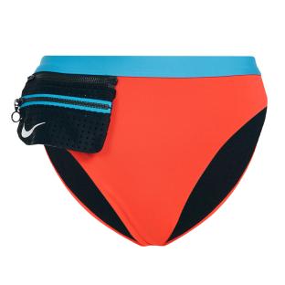 Bas de maillot de bain Noir/Rouge Femme Nike NESSB312 pas cher