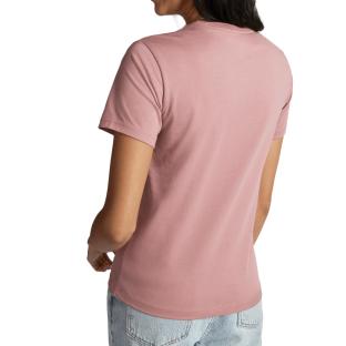 T-shirt Rose Femme Converse Chuck Patch 10025212 vue 2