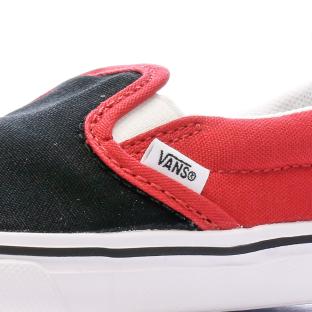 Baskets Noir/Rouge Garçon Vans Comfy vue 7