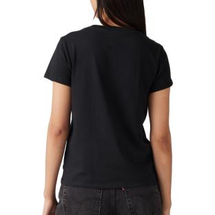 T-Shirt Noir Femme Levi's The Perfect Blacks vue 2