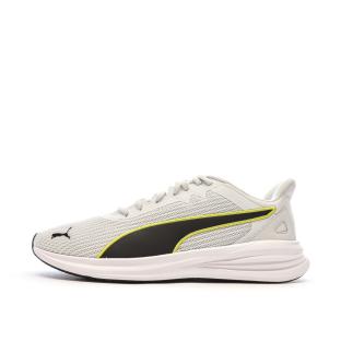 Chaussures de Running Blanches/Noires/Jaunes Femme Puma Transport pas cher