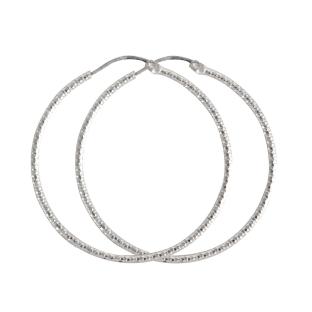 Boucles D'oreilles Créoles Argenté Clio Blue ORDIAM240 pas cher