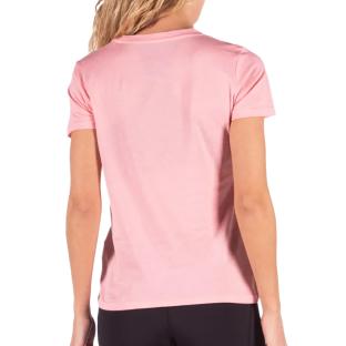 Women's Pink Adidas W E Lin Slim T-Shirt Photo of the Espace des Marques %store% store - view of %key%