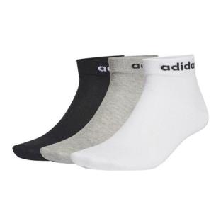 X3 Paires de Chaussettes Noir/Gris/Blanc Homme Adidas Ankle pas cher