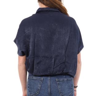 Chemise Satin Marine Femme An'ge Leonie vue 0