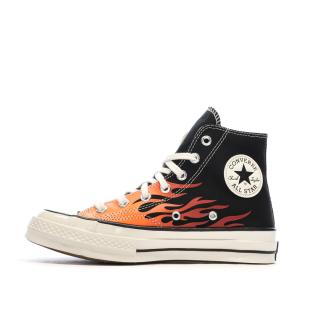 Baskets Noires Mixte Converse Chuck 70 Archive Prints pas cher