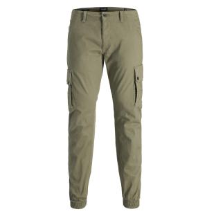 Pantalon Cargo Kaki fluide Garçon Jack & Jones Paul 111 pas cher