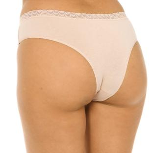 x2 Culottes Beige Femme Dim Hipsters vue 2