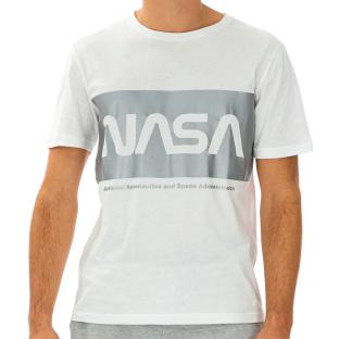 T-shirt Blanc Homme Nasa 22T pas cher