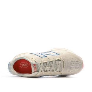 Chaussures de Running Écru/Bleu Femme New Balance 680 vue 4