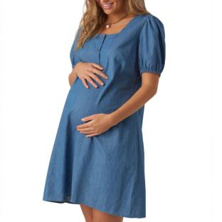 Robe de Grossesse Bleu Femme Mamalicious 20018407 pas cher
