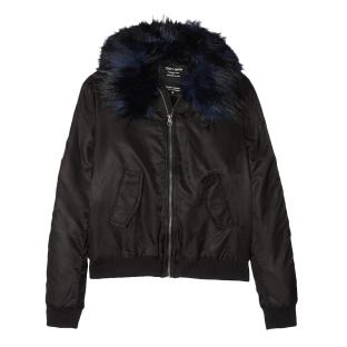 Blouson Noir Fille Teddy Smith Bruny pas cher